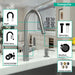 hansgrohe Focus Higharc Kitchen Faucet, 2-Spray Pull-Down, 1.5 GPM, stainless steel optic - view 3