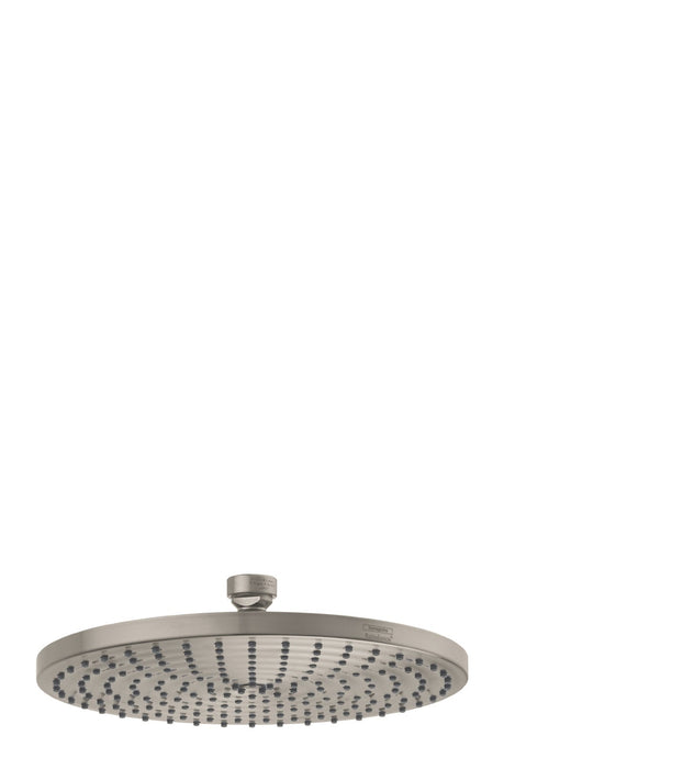 hansgrohe Raindance S Showerhead 240 1-Jet PowderRain, 1.75 GPM, brushed nickel