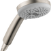 hansgrohe Croma 100 Handshower E 3-Jet, 1.5 GPM, brushed nickel