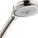 hansgrohe Croma 100 Classic Handshower 3-Jet, 1.5 GPM, polished nickel