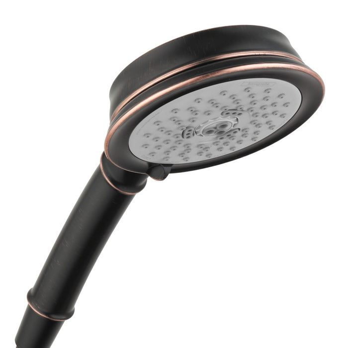 hansgrohe Croma 100 Classic Handshower 3-Jet, 1.5 GPM, rubbed bronze