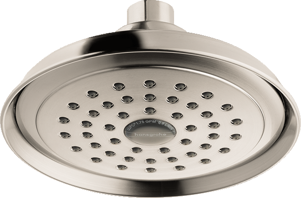 hansgrohe Joleena Showerhead 150 1-Jet, 2.5 GPM, brushed nickel