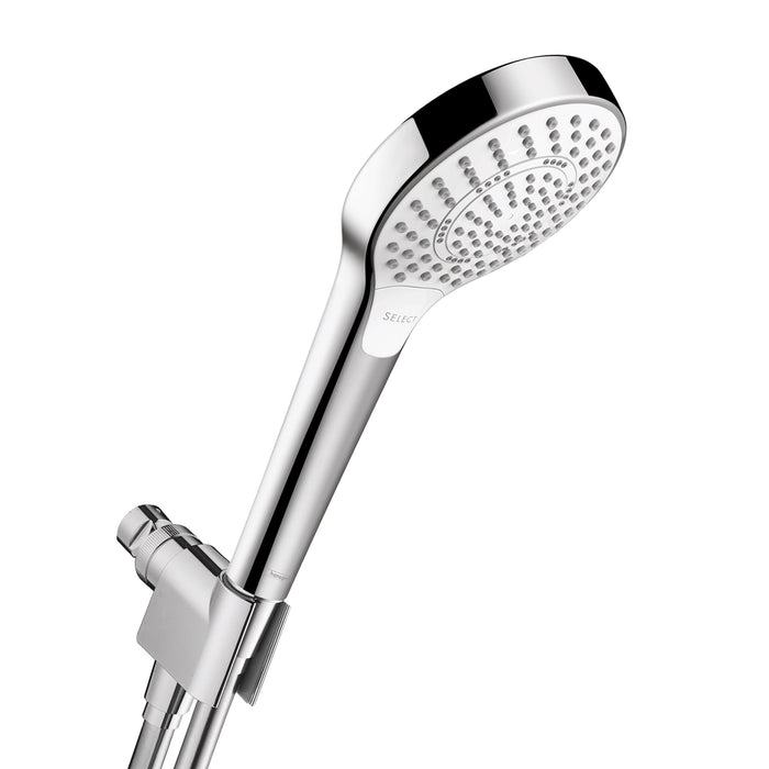 hansgrohe Croma Select S Handshower Set 110 3-Jet, 2.5 GPM, chrome