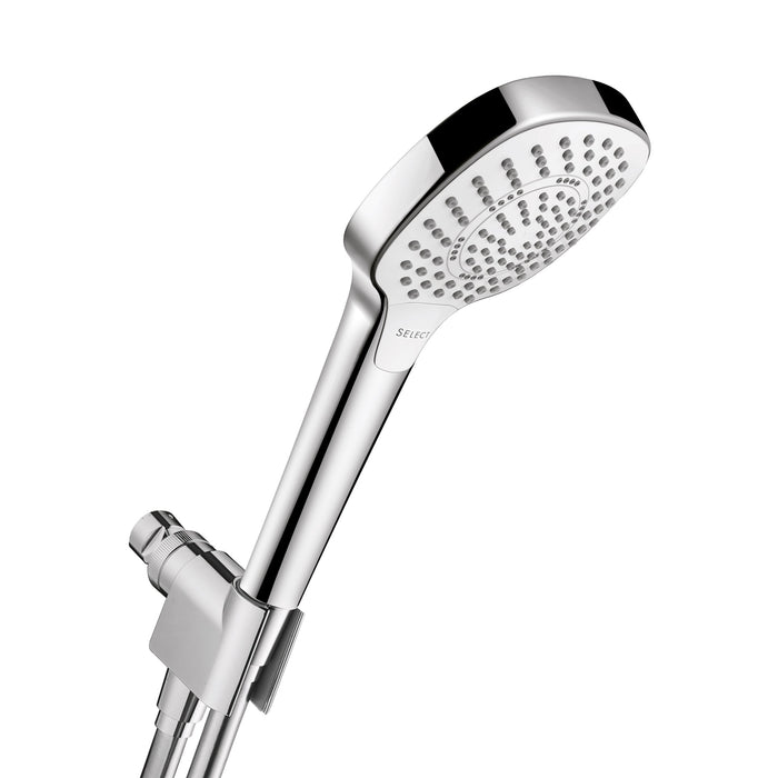 hansgrohe Croma Select E Handshower Set 110 3-Jet, 2.5 GPM, chrome