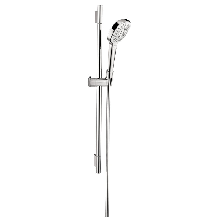 hansgrohe Croma Select E Wallbar Set 110 3-Jet 24", 2.5 GPM, chrome