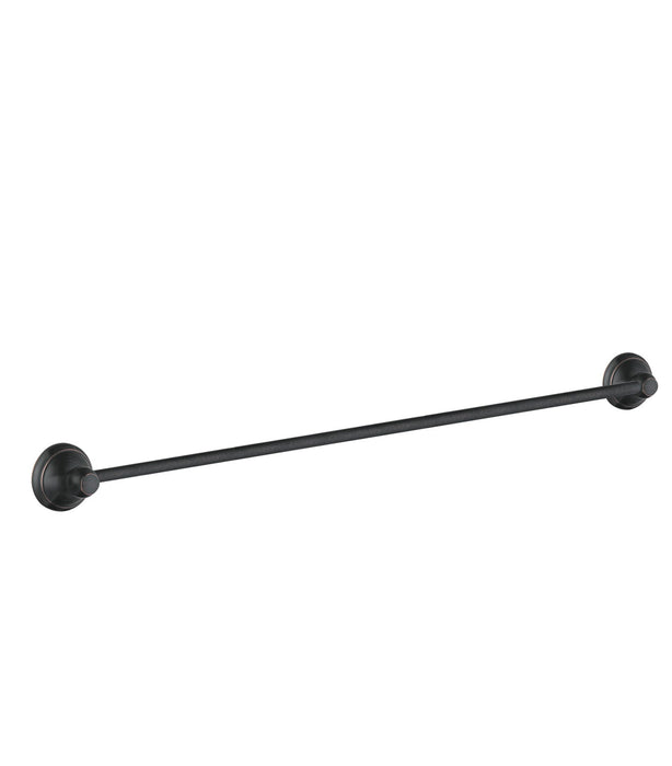 hansgrohe C Accessories Towel Bar, 24", rubbed bronze