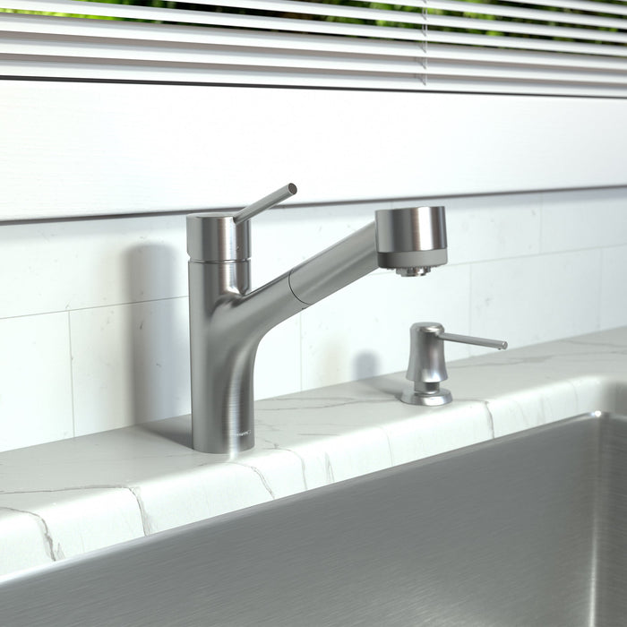 hansgrohe Talis S Kitchen Faucet, 2-Spray Pull-Out, 1.75 GPM, stainless steel optic - view 2