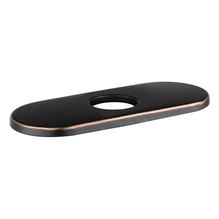 hansgrohe C Accessories Base Plate for Traditional Single-Hole Faucets, 6", rubbed bronze