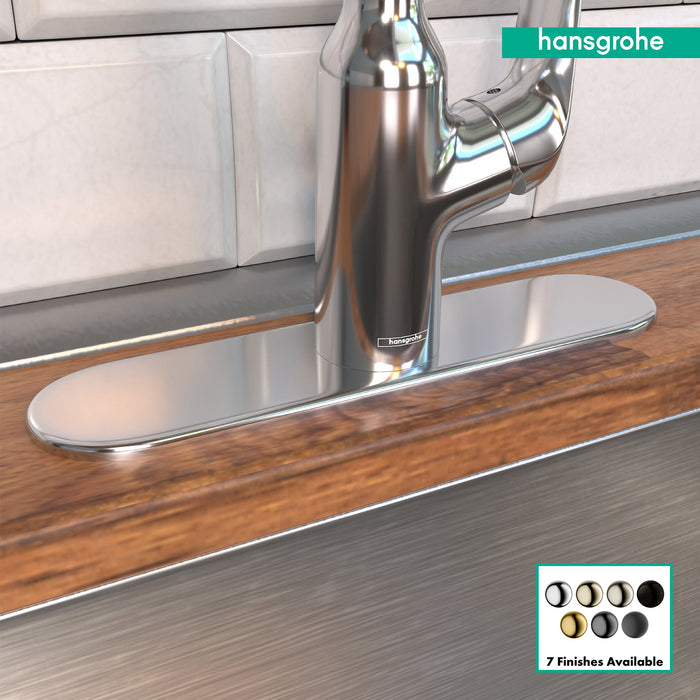hansgrohe Base Plate for Single-Hole Kitchen Faucets, 10"