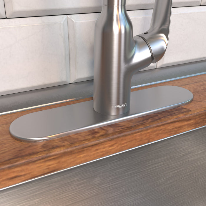 hansgrohe Base Plate for Single-Hole Kitchen Faucets, 10"