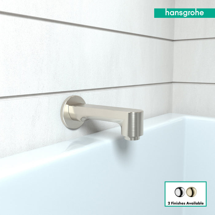 hansgrohe Metris S Tub Spout, brushed nickel - view 3