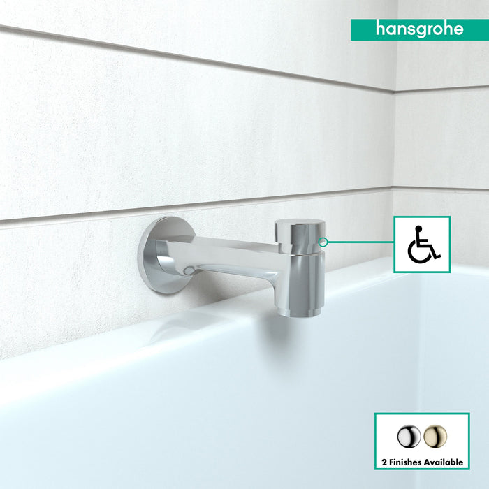 hansgrohe Metris S Tub Spout with Diverter, chrome - view 3