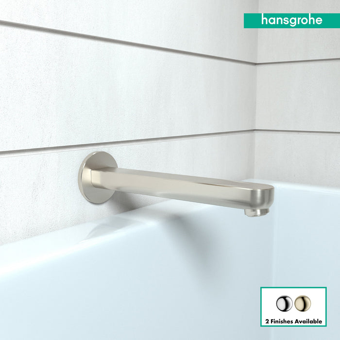 hansgrohe Metris S Tub Spout 9", brushed nickel - view 3