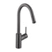 hansgrohe Talis S?? HighArc Kitchen Faucet, 1-Spray Pull-Down, 1.75 GPM, brushed black chrome