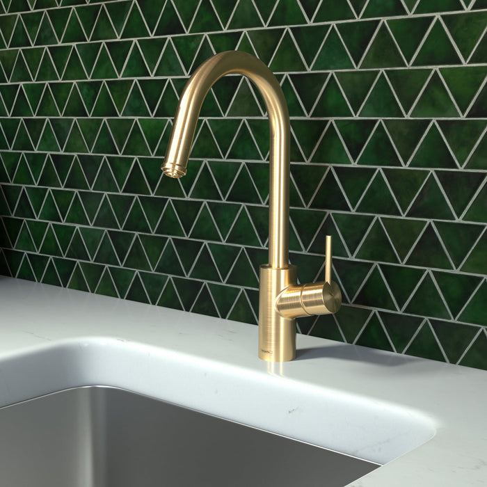 hansgrohe Talis S?? HighArc Kitchen Faucet, 1-Spray Pull-Down, 1.75 GPM, brushed gold optic - view 2