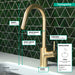 hansgrohe Talis S?? HighArc Kitchen Faucet, 1-Spray Pull-Down, 1.75 GPM, brushed gold optic - view 4