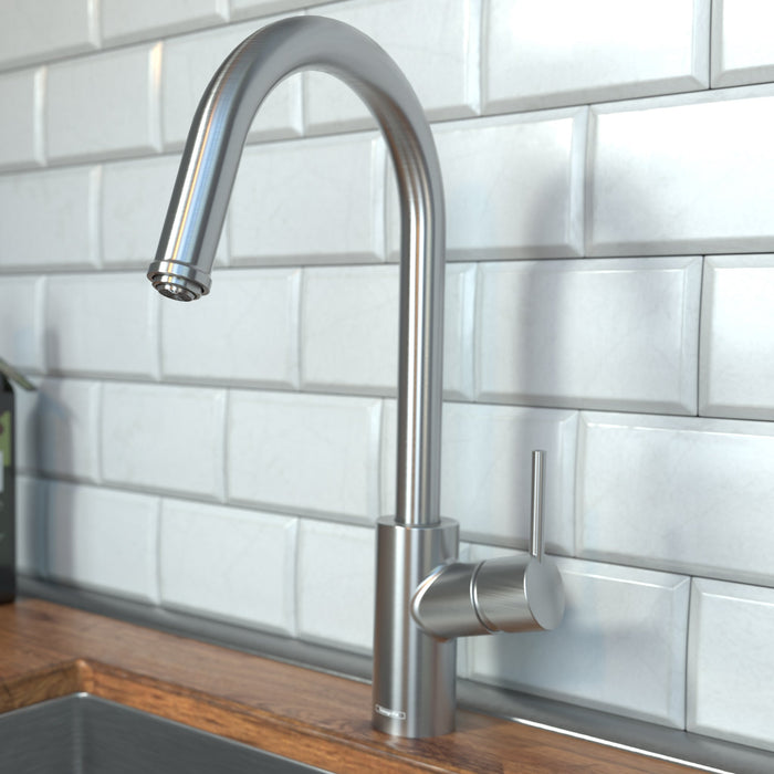 hansgrohe Talis S?? HighArc Kitchen Faucet, 1-Spray Pull-Down, 1.75 GPM, stainless steel optic - view 2