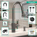 hansgrohe Talis S?? HighArc Kitchen Faucet, 2-Spray Pull-Down, 1.75 GPM, brushed black chrome - view 3