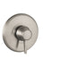 hansgrohe Ecostat Classic Pressure Balance Trim, Round, brushed nickel