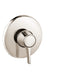 hansgrohe Ecostat Classic Pressure Balance Trim, Round, polished nickel