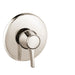 hansgrohe Ecostat Classic Pressure Balance Trim, Round, polished nickel