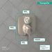 hansgrohe Ecostat E Thermostatic Trim with Volume Control and Diverter, brushed nickel - view 4