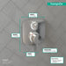 hansgrohe Ecostat E Thermostatic Trim with Volume Control and Diverter, chrome - view 4