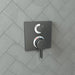 hansgrohe Ecostat Square Thermostatic Trim with Volume Control, brushed black chrome - view 2