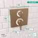hansgrohe Ecostat Square Thermostatic Trim with Volume Control, brushed bronze - view 4