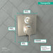 hansgrohe Ecostat Square Thermostatic Trim with Volume Control, brushed nickel - view 4