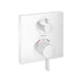 hansgrohe Ecostat Square Thermostatic Trim with Volume Control, matte white