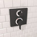 hansgrohe Ecostat Square Thermostatic Trim with Volume Control and Diverter, matte black - view 2