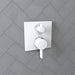 hansgrohe Ecostat Square Thermostatic Trim with Volume Control and Diverter, matte white - view 2