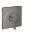 hansgrohe Ecostat Square Pressure Balance Trim, brushed black chrome