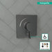 hansgrohe Ecostat Square Pressure Balance Trim, brushed black chrome - view 3