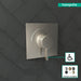 hansgrohe Ecostat Square Pressure Balance Trim, brushed nickel - view 3