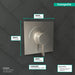 hansgrohe Ecostat Square Pressure Balance Trim, brushed nickel - view 4
