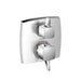 hansgrohe Ecostat Classic Thermostatic Trim with Volume Control, Square, chrome