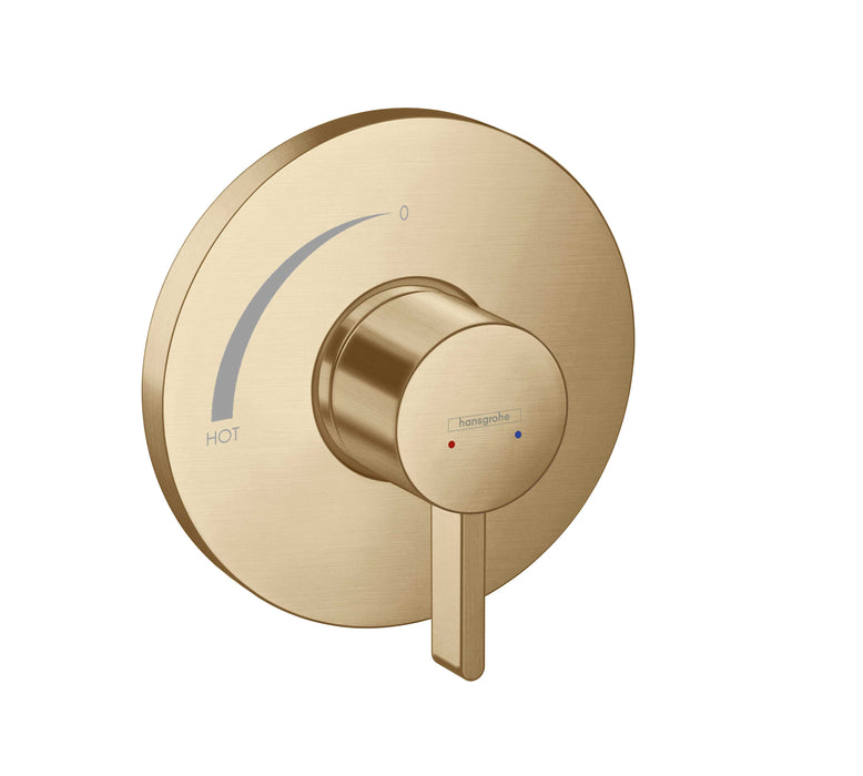 hansgrohe Ecostat S Pressure Balance Trim, brushed bronze
