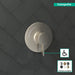 hansgrohe Ecostat S Pressure Balance Trim, brushed nickel - view 3