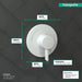 hansgrohe Ecostat S Pressure Balance Trim, matte white - view 4