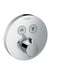 hansgrohe ShowerSelect S Thermostatic Trim for 2 Functions, Round, chrome