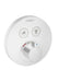 hansgrohe ShowerSelect S Thermostatic Trim for 2 Functions, Round, matte white