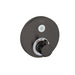 hansgrohe ShowerSelect S Thermostatic Trim for 1 Function, Round, brushed black chrome