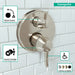 hansgrohe Ecostat Classic Thermostatic Trim with Volume Control, Round, polished nickel - view 3