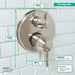 hansgrohe Ecostat Classic Thermostatic Trim with Volume Control, Round, polished nickel - view 4
