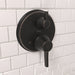 hansgrohe Ecostat Classic Thermostatic Trim with Volume Control and Diverter, Round, rubbed bronze - view 2