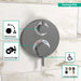 hansgrohe Ecostat S Thermostatic Trim with Volume Control, brushed black chrome - view 3