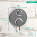 hansgrohe Ecostat S Thermostatic Trim with Volume Control, brushed black chrome - view 4