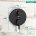 hansgrohe Ecostat S Thermostatic Trim with Volume Control, matte black - view 4